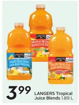 Sobeys Tropical Juice Blends offer