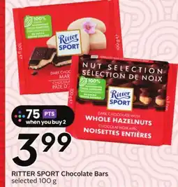 Sobeys Chocolate Bars offer