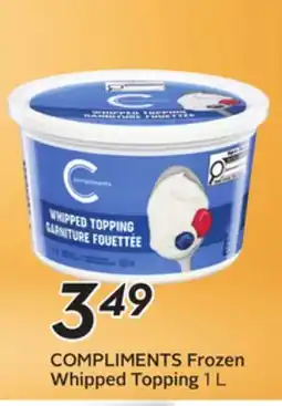 Sobeys COMPLIMENTS Frozen Whipped Topping offer