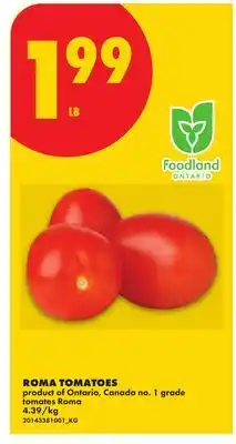 No Frills ROMA TOMATOES offer
