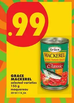 No Frills GRACE MACKEREL offer