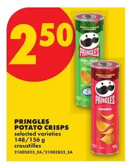 No Frills PRINGLES POTATO CRISPS, 148/156 G offer