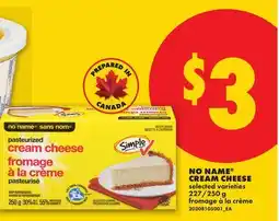 No Frills NO NAME CREAM CHEESE, 227 offer