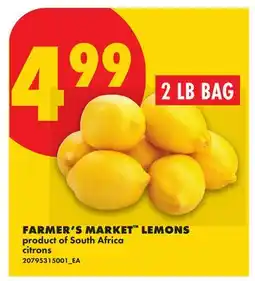 No Frills FARMER'S MARKET LEMONS, 2 LB BAG offer