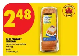 No Frills NO NAME BREAD offer