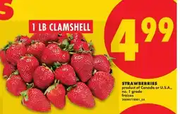 No Frills STRAWBERRIES, 1 LB CLAMSHELL offer