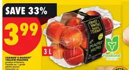 No Frills FARMER'S MARKET YELLOW PEACHES offer