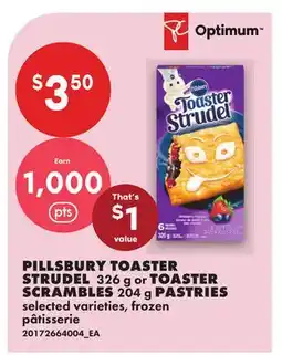 No Frills PILLSBURY TOASTER STRUDEL, 326 G OR TOASTER SCRAMBLES, 204 G PASTRIES offer