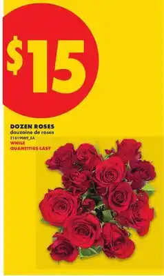 No Frills DOZEN ROSES offer