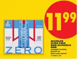 No Frills MICHELOB ULTRA ZERO NON-ALCOHOLIC BEER offer