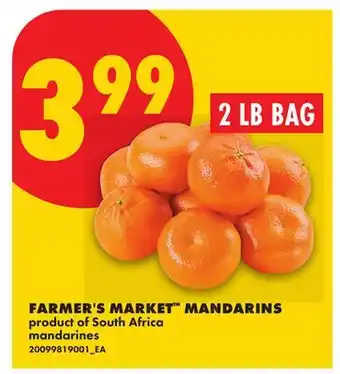 No Frills FARMER'S MARKET MANDARINS offer
