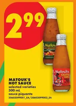 No Frills MATOUK'S HOT SAUCE offer