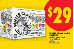 No Frills WHITE CLAW HARD SELTZER offer