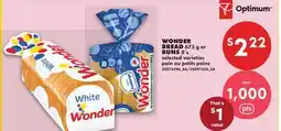 No Frills WONDER BREAD, 675 G OR BUNS, 8'S offer