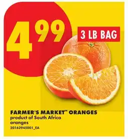 No Frills FARMER'S MARKET ORANGES, 3 LB BAG offer
