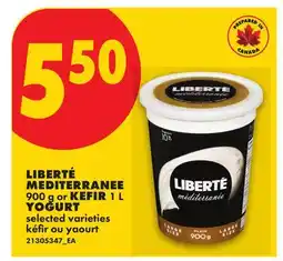 No Frills LIBERTÉ MEDITERRANEE 900 G OR KEFIR 1 L YOGURT offer