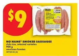 No Frills NO NAME SMOKED SAUSAGES offer