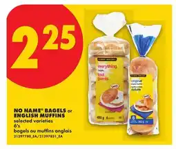No Frills NO NAME BAGELS OR ENGLISH MUFFINS, 6'S offer