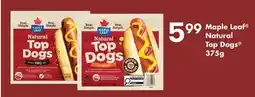 Fortinos MAPLE LEAF NATURAL TOP DOGS offer