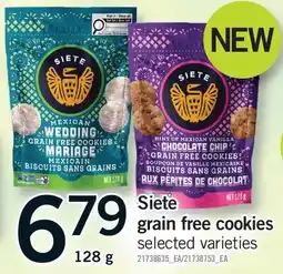 Fortinos SIETE GRAIN FREE COOKIES offer