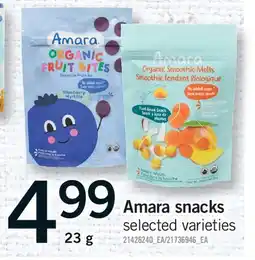 Fortinos AMARA SNACKS offer