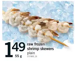 Fortinos RAW FROZEN SHRIMP SKEWERS offer