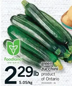 Fortinos GREEN ZUCCHINI offer