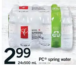 Fortinos PC SPRING WATER offer