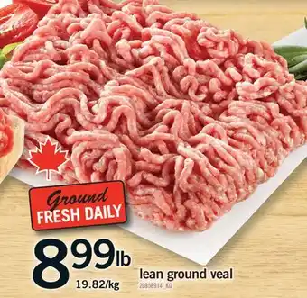 Fortinos LEAN GROUND VEAL offer