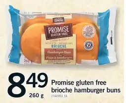 Fortinos PROMISE GLUTEN FREE BRIOCHE HAMBURGER BUNS offer