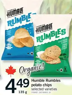Fortinos HUMBLE RUMBLES POTATO CHIPS offer