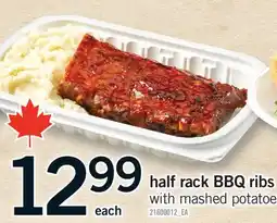 Fortinos HALF RACK BBQ RIBS offer