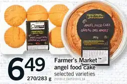 Fortinos FARMER'S MARKET ANGEL FOOD CAKE, 270/283 G offer