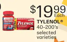 Fortinos TYLENOL , 40-200'S offer