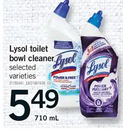 Fortinos LYSOL TOILET BOWL CLEANER offer