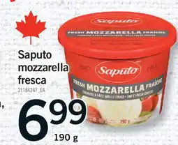 Fortinos SAPUTO MOZZARELLA FRESCA offer