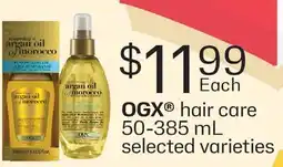 Fortinos OGX HAIR CARE offer