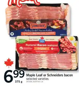 Fortinos MAPLE LEAF OR SCHNEIDERS BACON offer