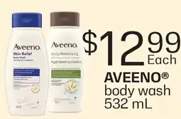 Fortinos AVEENO BODY WASH offer
