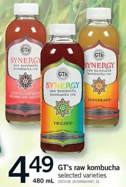 Fortinos GT'S RAW KOMBUCHA offer