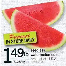 Fortinos SEEDLESS WATERMELON CUTS offer