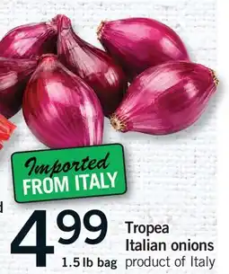 Fortinos TROPEA ITALIAN ONIONS, 1.5 lb bag offer