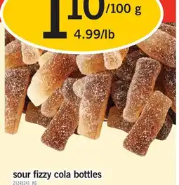 Fortinos SOUR FIZZY COLA BOTTLES offer