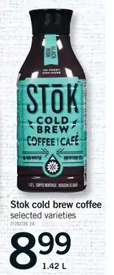 Fortinos STOK COLD BREW COFFEE offer