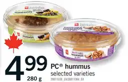 Fortinos PC HUMMUS offer