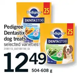Fortinos PEDIGREE DENTASTIX DOG TREATS offer