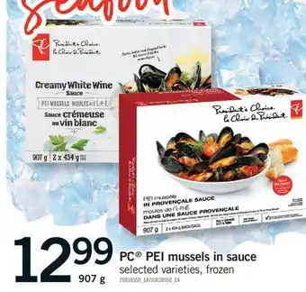Fortinos PC PEI MUSSELS IN SAUCE offer