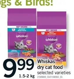 Fortinos WHISKAS DRY CAT FOOD offer