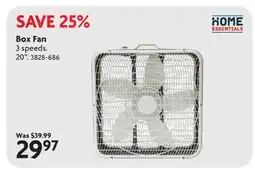Home Hardware Box Fan offer
