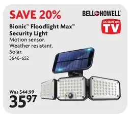 Home Hardware Bionic Floodlight Max Security Light offer